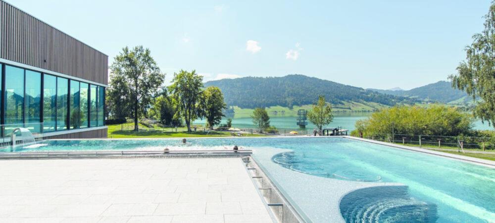 Seminarhotel Am Aegerisee Unterägeri Exterior foto